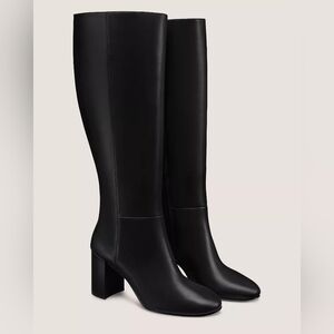 Stuart Weitzman BlackWYNN ZIP BOOT 75